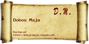 Dobos Maja névjegykártya